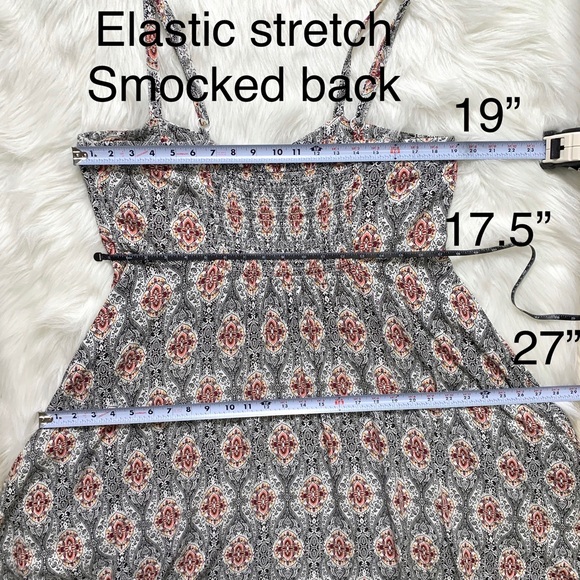 SOLD-Torrid Abstract Print Empire Waist Sun Dress - Picture 7 of 8